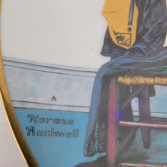 Norman Rockwell Boy Scout Plate "Can`t Wait" 1981 First Addition #7946 of 10,000 - Picture 2 of 7